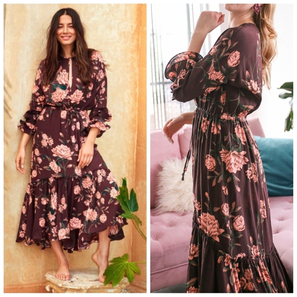 H&M Dresses & Skirts - H&M × Johanna Ortiz Floral Maxi Dress Size Medium BLOGGER FAVE
